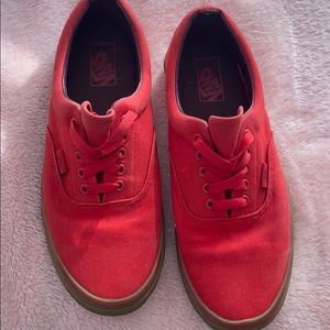 Red Vans Size 11 Men